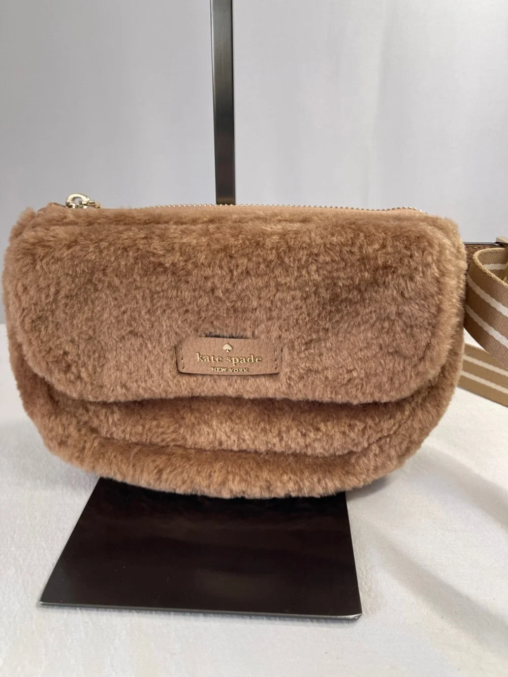 Kate Spade Rosie Faux Fur Belt Bag NWT Teddy Sherpa Crossbody Bag